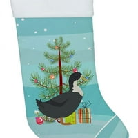 Božićna čarapa od plave Švedske patke, 99229, velika, višebojna
