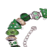 Prsten vječnosti Zelena Božićna Narukvica od perli