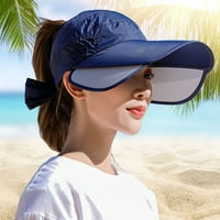 ženski ljetni šešir za sunce na vezanje s podesivim uvlačivim obodom UV zaštita od klizanja UV zaštita dugi obod plaža vanjski ženski