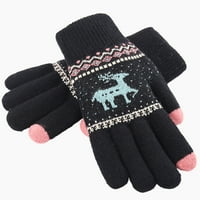 Ženske božićne rukavice osjetljive na dodir, tople zimske rukavice za slanje poruka