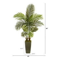 Gotovo prirodno 5 'Areca Palm Umjetno stablo u zelenoj plantaži