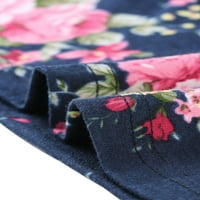 Jedinstvene ponude cvjetni vrhovi za žene plus veličine Okrugli vratni rukavi Moderna boja bluza