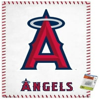 Los Angeles Angels-poster s logotipom na zidu s gumbima, 22.375 34