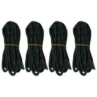 & & Par debelih teških crnih i plavih točkastih vezica za planinarske radne čizme zamjena vezica za cipele za muškarce i žene