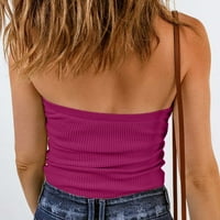 Crop topovi za žene s ramena korzet gornji dio pletenina seksi klupska odjeća HDTV bluza ulična odjeća