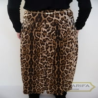 38-inčna duga leopard suknja sa životinjskim printom