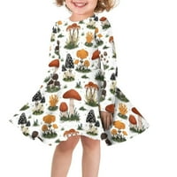 Estetske haljine od gljiva, Dječji uredni Pokloni za mlade, lagana plesna haljina za djevojčice, rođendanska haljina, ležerna odjeća