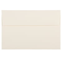 Papir i omotnica omotnice za pozivnice, 18 komada, prirodni bijeli lan, u paketu