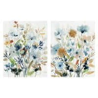 Umjetnička galerija remek -djela Holland Spring Mi I, II Carol Robinson Floral Canvas Art Print Set