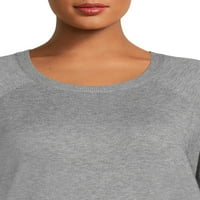 Ženski džemper s okruglim vratom