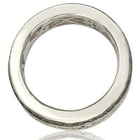 Kolekcionarski prsten od srebra s kubičnim cirkonijem u smeđoj i bijeloj baguetteu s mogućnošću nadogradnje