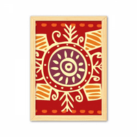 Totemi crvenih očiju Meksika drevna civilizacija Ukrasna drvena slika dekoracija kuće okvir za fotografije formata A4