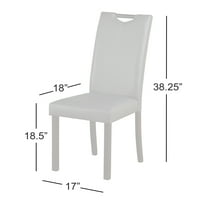 Blagovaonska stolica od 2 stolice, siva