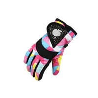 Zimske rukavice za djecu, dječake i djevojčice, Zimske rukavice otporne na vjetar,sportske skijaške zimske kape, višebojne