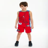 Komplet majica i kratkih hlača za dječake Spider-Man 2 komada veličine 4-10