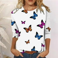 Ljetne košulje za žene, široka bluza s okruglim vratom s dugim rukavima, široka majica s printom, bluze, gotički topovi, Školski