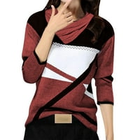 Ženska majica s kratkim rukavima s kontrastnim šavovima s okruglim vratom za žene, Ljetna rasprodaja, ženska modna Casual majica