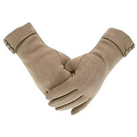 Ženske rukavice koje koriste telefon, zimske tople rukavice otporne na vjetar s debelim oblogama