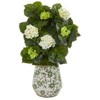 Umjetna biljka hortenzija 35 inča u ukrasnoj vazi