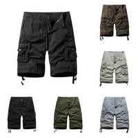 Muške Casual aktivne teretne kratke hlače s remenom, hlače s više džepova, donji dio ljetne plaže