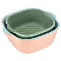 Jedinstvene ponude plastične rundere s zdjelicom za odvod košara ružičasta+zelena