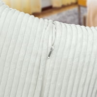 2-kom jednobojne baršunaste ukrasne jastučnice za jastuke u bijeloj boji 20920