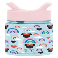 Jednostavna moderna bočica za vodu za bebe s slamnatim poklopcem za malu djecu-može se prati u perilici posuđa-dostupna: Minnie duga