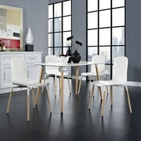 Set stolica za blagovanje u bijelom drvu