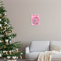 Stupell Industries Merry & Bright Božićna svjetla Grafička umjetnost Bijela uokvirena umjetnička print zidna umjetnost, dizajn by
