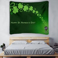 Tapiserija za Dan svetog Patrika zeleni dizajn zidne tapiserije za spavaću sobu, dnevni boravak u spavaonici, poklon za Dan svetog