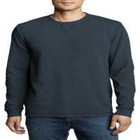 Muška termalna košulja s okruglim vratom s dugim rukavima U donjem dijelu
