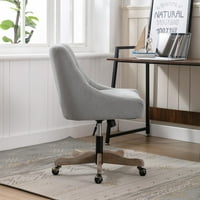 Okretna stolica s ljuskom s nagnutim naslonom za ruke za dnevni boravak moderna uredska stolica za slobodno vrijeme u boji