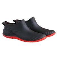 Ženske vodootporne čizme do gležnja vodootporne vrtne cipele protuklizne vodootporne čizme s gumenim potplatom, veličina 5-7. Crna