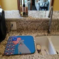 Plavi pit bull terijer SAD Američka prostirka za sušenje posuđa