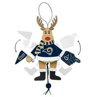 Topperscot by Boelter Brands NFL drveni navijački ukras jelena, St. Louis Rams