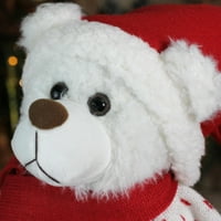 20 Retro božićna djevojka Djed Mraz medvjed u džemperu Božića ukras figura