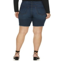 Sofia Jeans Ženska plus veličina Gabriela Curvy visokog povlačenja Bermuda kratke hlače