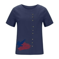 Majice s američkom zastavom i suncokretom ženska majica za Dan neovisnosti 4. srpnja slatka majica s printom bluza s printom za Dan