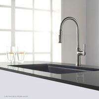 Kuhinjski sudoper od kompozitnog granita-31-1 2 s jednim umivaonikom - Crna