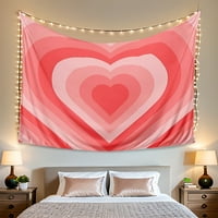 Estetska tapiserija s uzorkom srca Zidna viseća tapiserija zidni umjetnički dekor za spavaću sobu dnevni boravak spavaonica-180*