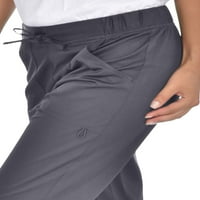 Hlače s ravnim nogavicama, elastični pojas s 4 trake, hlače s četiri džepa i teretni džepovi