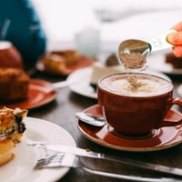 Pribor za jelo; kašičica za kavu žlica s kratkom ručkom za kavu od nehrđajućeg čelika mjerne žlice za kavu čaj šećer 1530 ml žlica